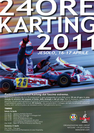 The 2011 24 hour Birel Karting in Jesolo