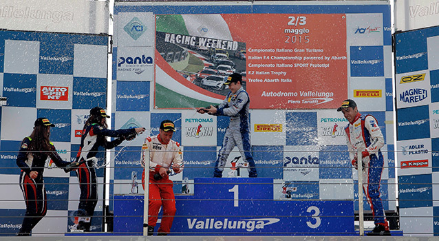 F4 Italia Vallelunga 2015 – Course 2: Beckmann, 2e lauréat de la saison