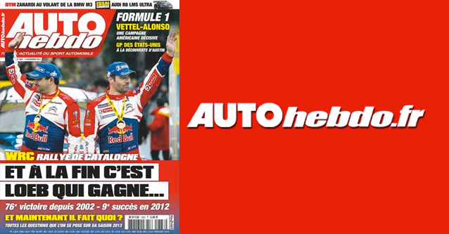 Auto hebdo 14 novembre 2012