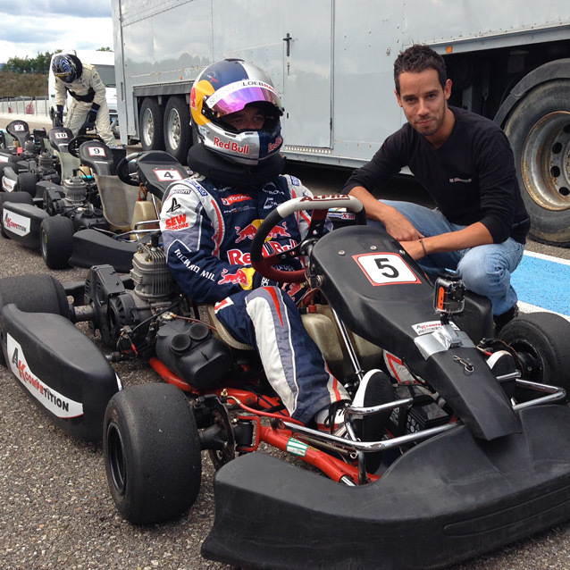 Sébastien Loeb en karting chez AK Compétition