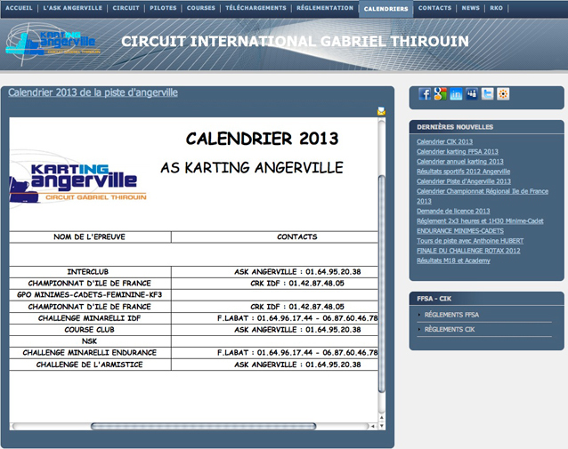 Angerville 2013: les dates à retenir