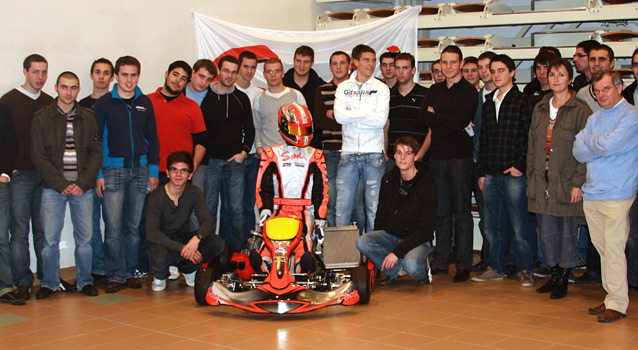 Abbasse, ambassadeur du karting