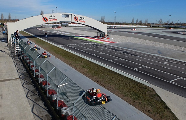 The Pit Lane at Adria passes the OK standard