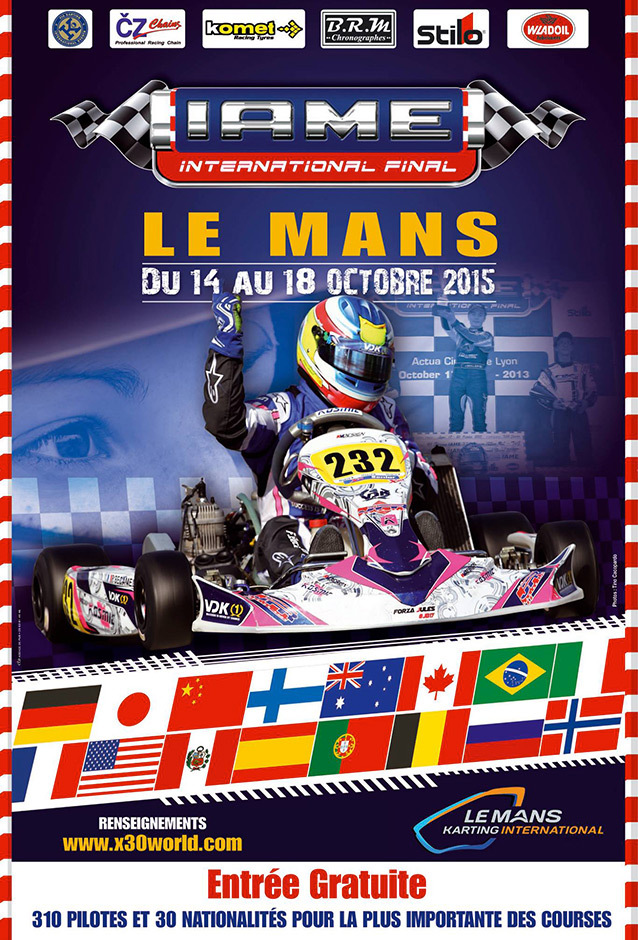 IAME International Final 2015: les horaires du Mans