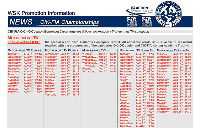 Revivez le meeting CIK-FIA d’Alahärmä sur MOTORSPORT.TV