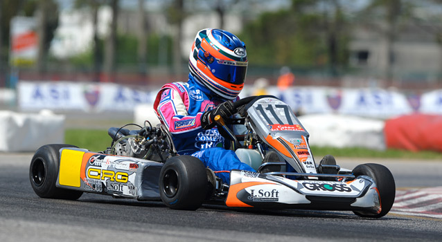 Jesolo, le kart historique en famille: Piccini père et fils