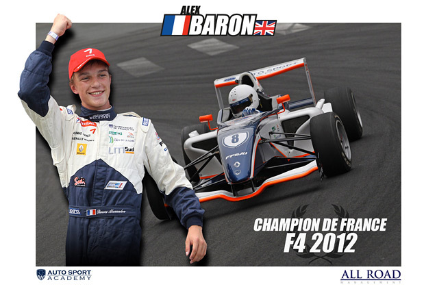 Alex Baron, Champion de France F4 2012