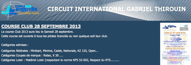 Venez faire une vraie course sur le circuit du Championnat du Monde 2006 et 2012