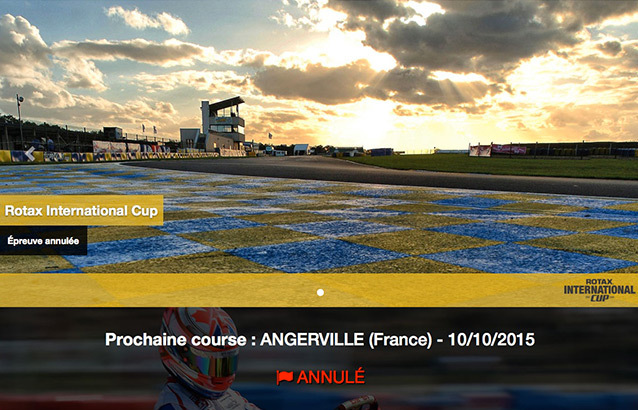 Annulation de la Rotax International Cup