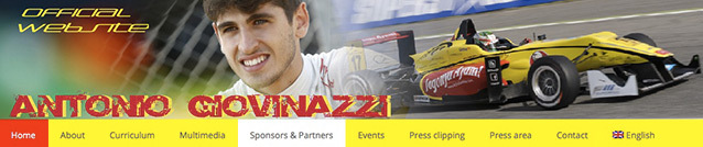 Antonio Giovinazzi in F3, new website