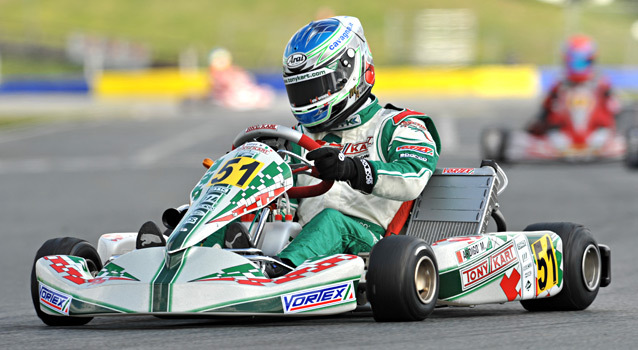 WSK Sarno : Ardigò favori, Cesetti joker en KZ2