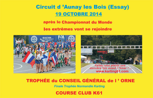 Trophée du Conseil Général de l’Orne à Aunay le 19 octobre