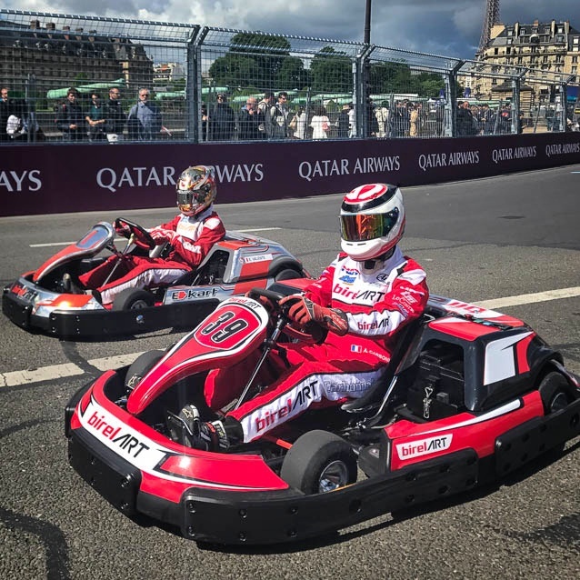 BirelART-E-Kart-Paris-20170520-Arthur-Carbonnel-Enzo-Valente-on-track.JPG