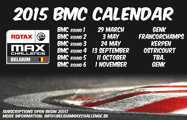 Calendrier 2015 Belgian Max Challenge