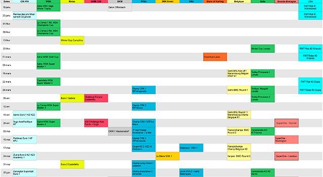 2015: encore des ajouts au calendrier