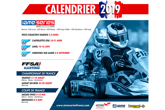 Calendrier IAME France 2019