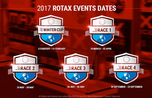 Calendrier Euro Rotax 2017