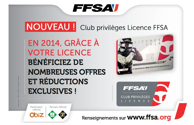 Club Privilèges Licence FFSA