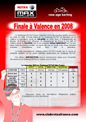 ROTAX : Finale à Valence en 2008