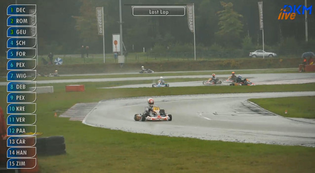 DKM Genk: De Conto remporte la course 1 KZ2 sous la pluie