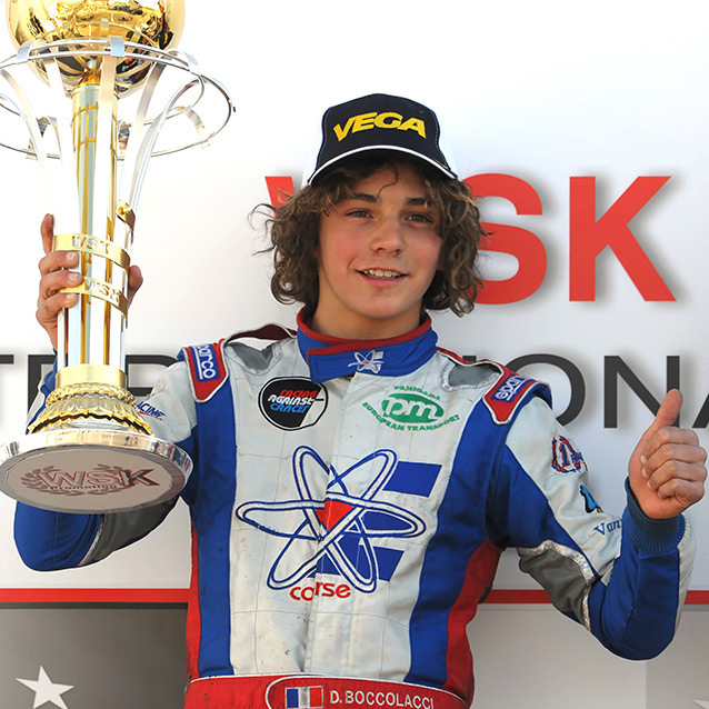 Boccolacci Leader in the WSK Euro Series