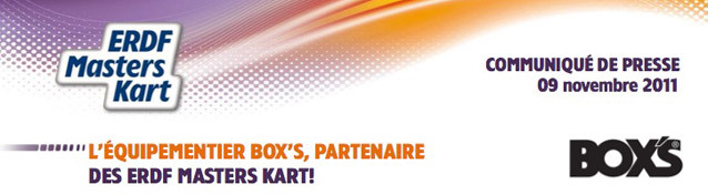 BOX’S partenaire des ERDF Masters Kart de Bercy