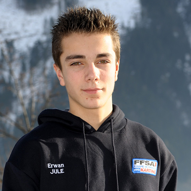 Erwan Julé, pilote de l’Equipe de France FFSA Karting 2013