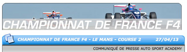 F4 Le Mans 2013: Muhonen surnage en course 2