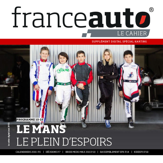 France Auto Le Cahier Spécial Karting n°3 !