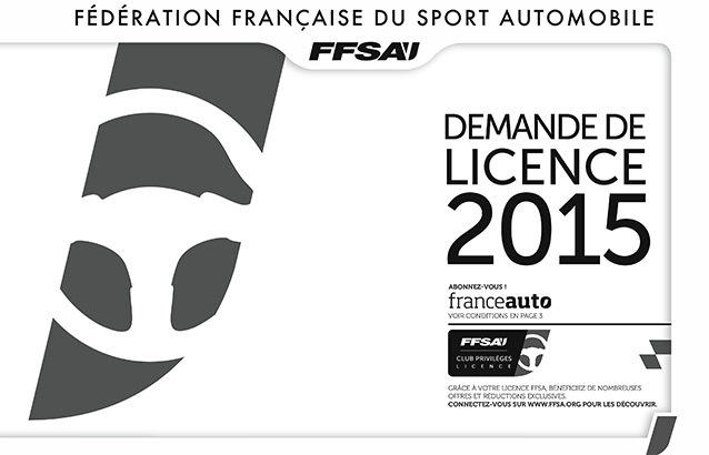 Demande de licence FFSA 2015