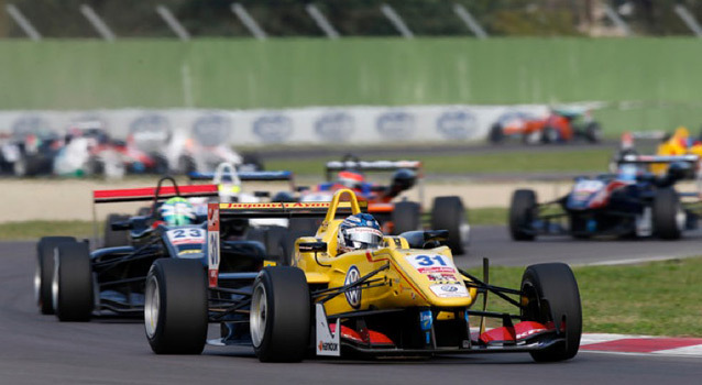 F3 Imola: Blomqvist wins race 2 from Verstappen