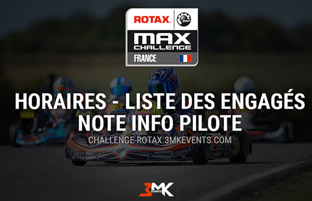 Challenge Rotax Ancenis: infos pilotes