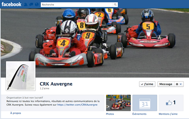 Suivez la CRK Auvergne sur Facebook