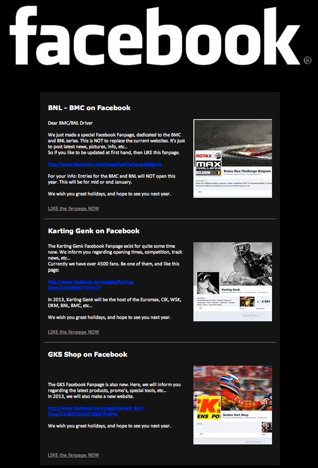 Karting Genk & BMC-BNL & GKS on Facebook