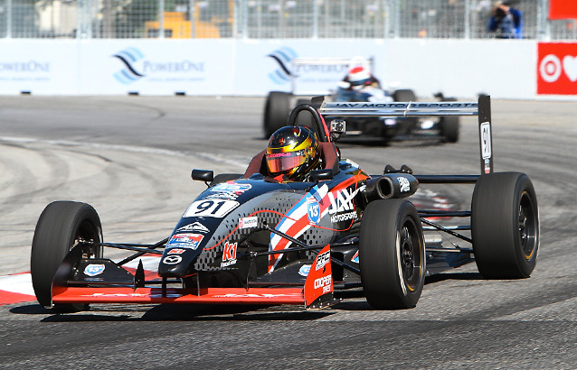 First american podium for the young French driver Florian Latorre