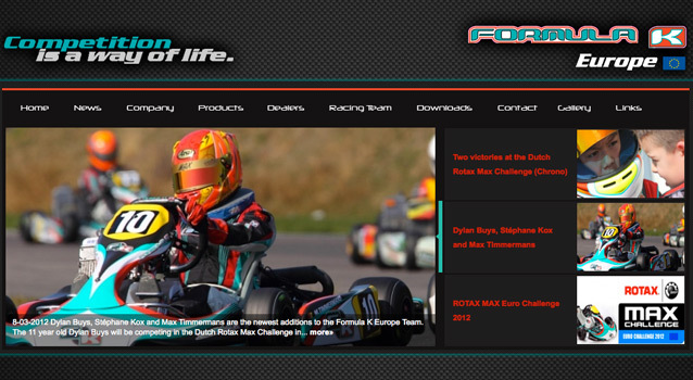 Formula K Europe sur internet