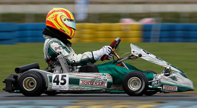 Afonso poleman en Rotax