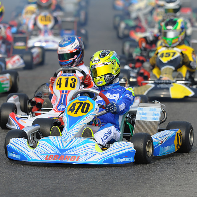 Lorandi alone at the front of the Prefinal in KFJ