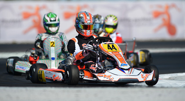 The mid point of the heats of the WSK Super Master at Adria