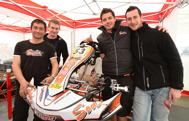 Fiault en pole KZ 125 au Mans