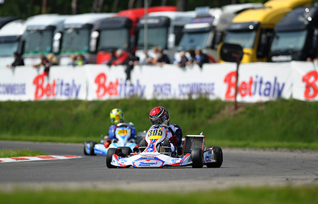 WSK Euro Genk: Beckmann and Kari on pole for prefinals in KFJ