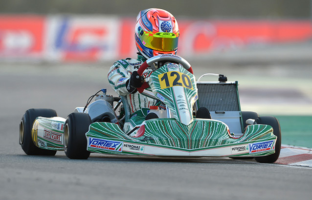 Aubry, pilote officiel Tony Kart en 2014