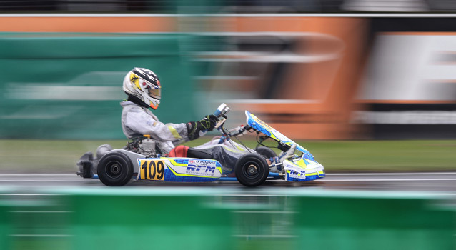 Pole mouillée pour Ollie Norris en KF à PFI