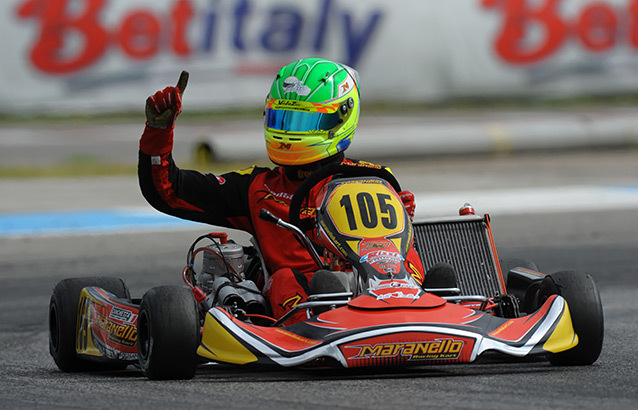 WSK Euro Sarno :  Zanchetta, victorieux de la finale 2 KZ2