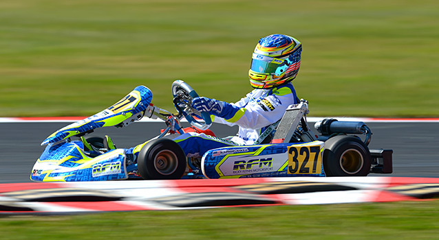 La pole KF-Junior pour Sargeant en WSK Super Master à La Conca