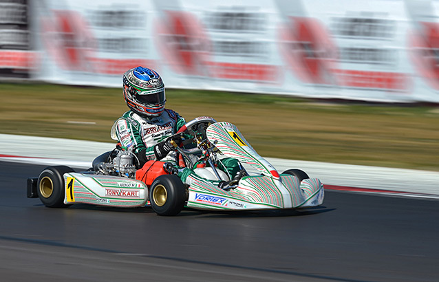 Ardigo ahead of the heats in KZ2 at Adria