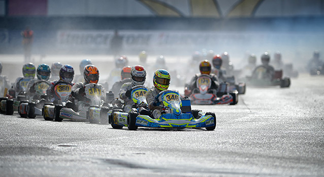 Sargeant wins the KF-Junior prefinal at the Winter Cup