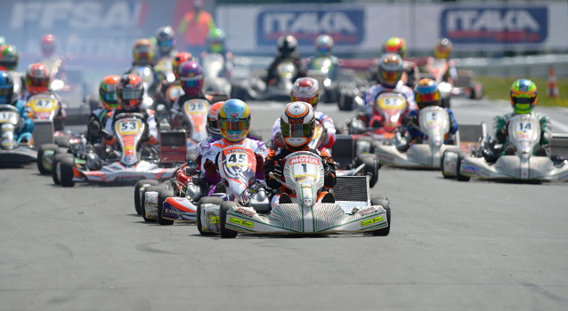 Préfinale KZ2: Laurent devant Magnin