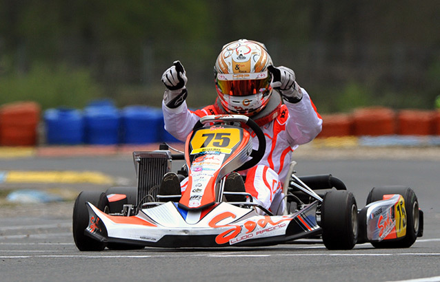 Fraïsse gagnant à Salbris en Rotax