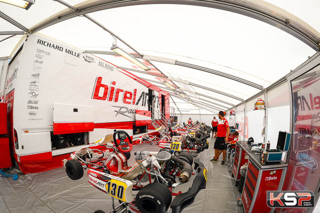 Birel ART dans le peloton de tête avec Coluccio et Kremers